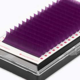 Premium Matte Violet Colored Lashes 3 - eyelash extension wholesale manufacturer