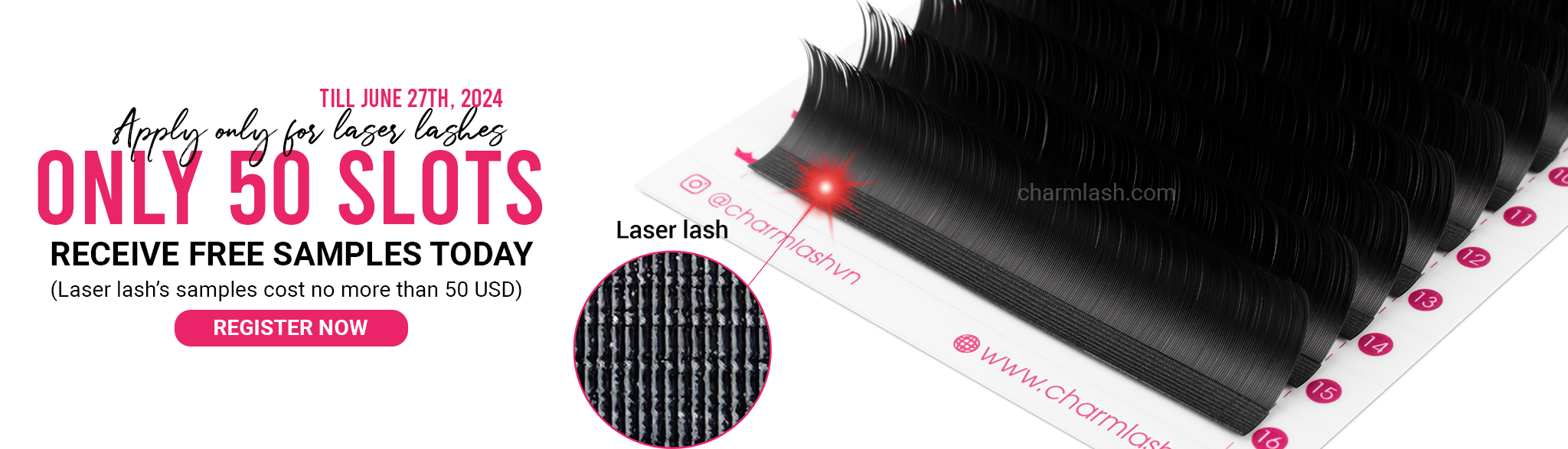 Laser lashes - Charmlash - a game-changer in the lash industry