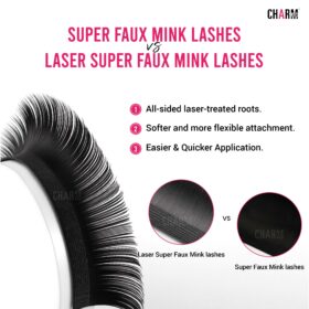Super Faux Mink vs laser Super Faux mink lashes