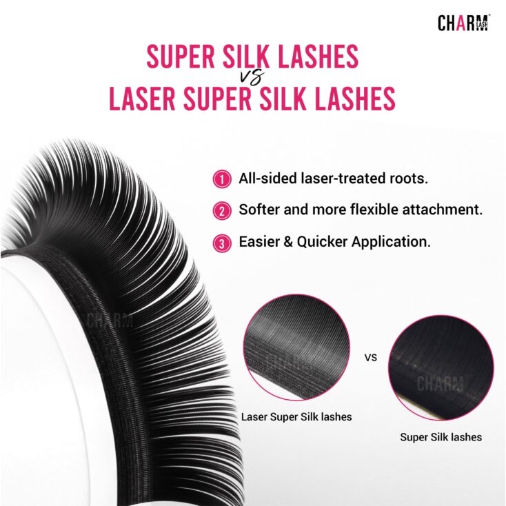 Super Silk lashes and Laser Super Silk Lashes