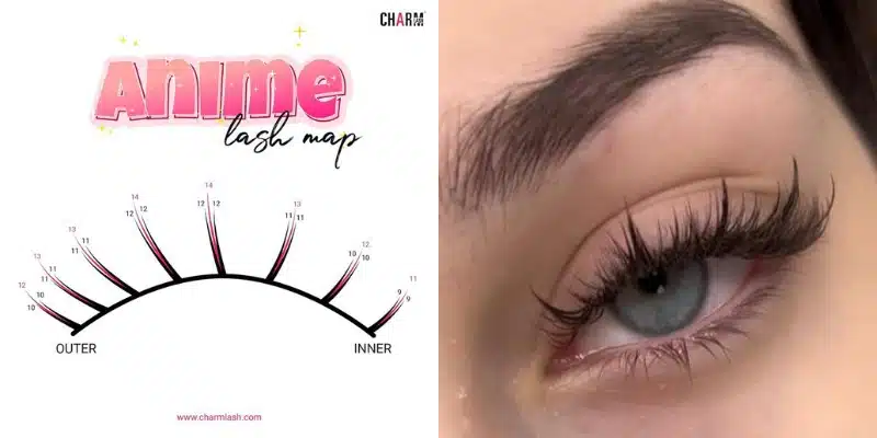 Choosing The Best Eyelash Extensions For Small Eyes anime lash extensions for small eyes