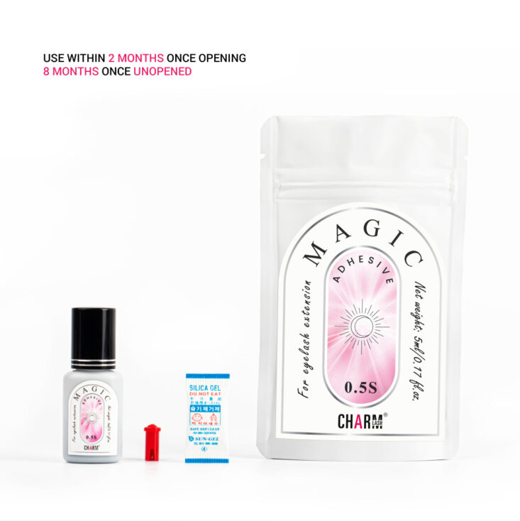 Magic Adhesive 0.5s - customized pouch - red pin - silica gel