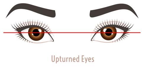 quick tips to define upturned eyes