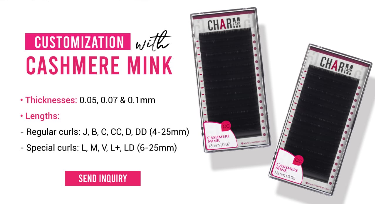 Cashmere Mink lash extensions - Customization