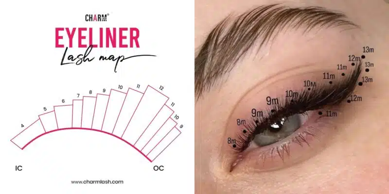 Best Inspiration for L Curl Lash Map Eyeliner lash map - L curl