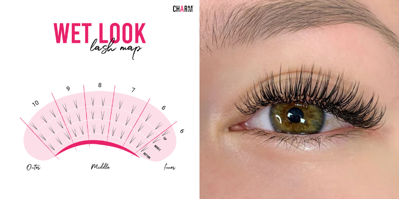 Wet Look Lash extensions