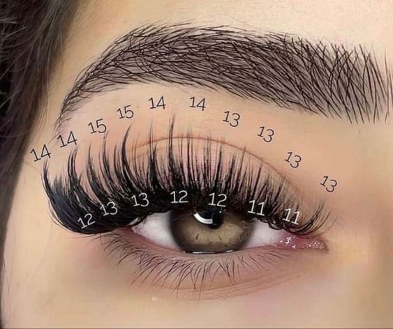 Spikes lash map: Techniques & Styles for Stunning Lash Extensions Wispy cat eye lash map