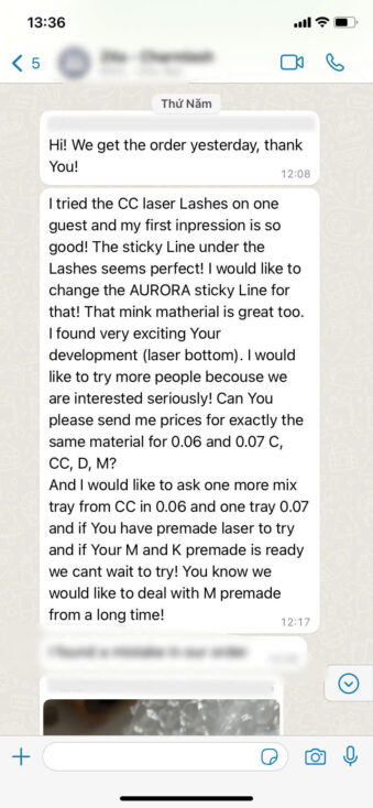 Laser Mixed Rainbow Colored Eyelash Extensions - CC/C+ Curl feedback 1