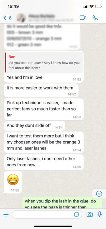 Laser Mixed Rainbow Colored Eyelash Extensions - CC/C+ Curl feedback 2