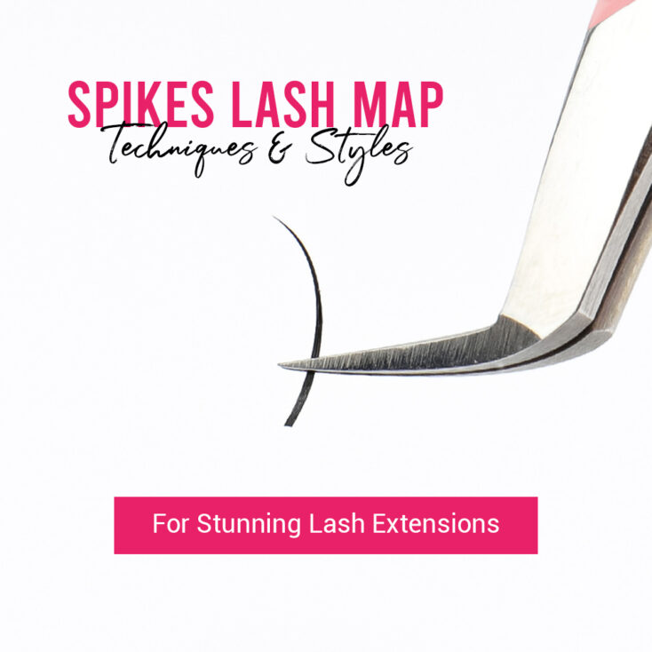 spikes lash map - techniques and styles for stunning lash extensions