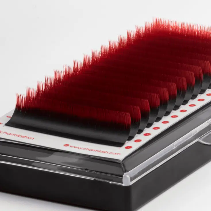 Ombre Eyelashes: The Trendy Way to Celebrate Your Eyes with Color Colored Eyelash Extensions – Two toned red eyelashes