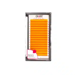 Metallic Orange Colored Lashes