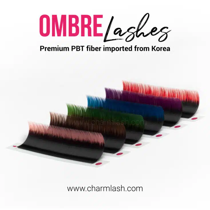 Differentiate yourself as a colored eyelashes business Ombre colored eyelashes