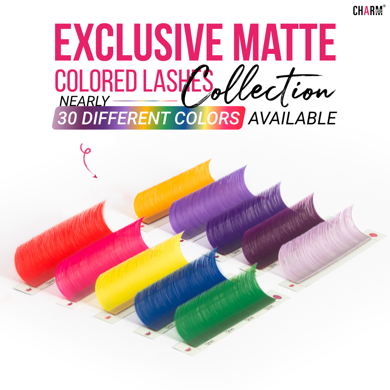 Premium Matte Colored Lashes Collection: Latest Trends for Your Business Premium Matte Colored Lashes