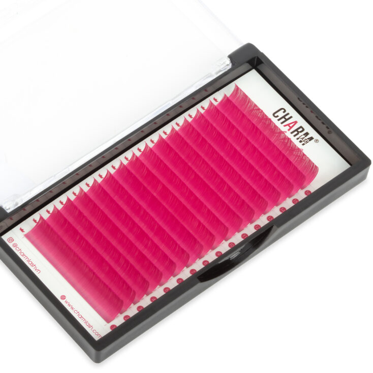 Premium Matte Hot Pink-Colored Lashes - Eyelash Wholesale Manufacturer