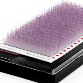 Premium Matte Lavender Colored Lashes-Eyelash Extension Wholesale Manufacturer