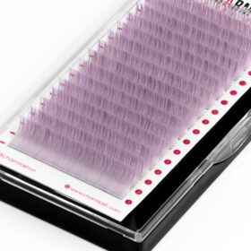 Premium Matte Lavender Colored Lashes - Lash Extension Wholesale Manufacturer