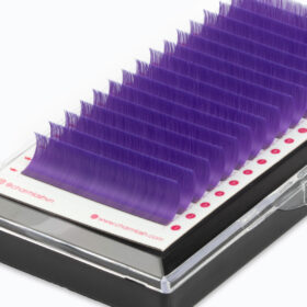 Premium Matte Lilac Colored Lashes - Eyelash Wholesale Manufacturer 1