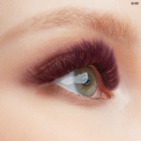 Premium Matte Mulled Wine Colored Lash Extensions