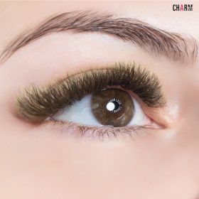 Premium Matte Smokey Green Colored Lashes 2