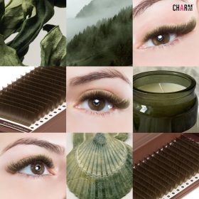 Premium Matte Smokey Green Colored Lashes