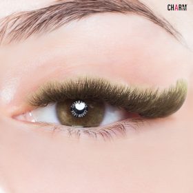 Premium Matte Smokey Green Colored Lashes 4