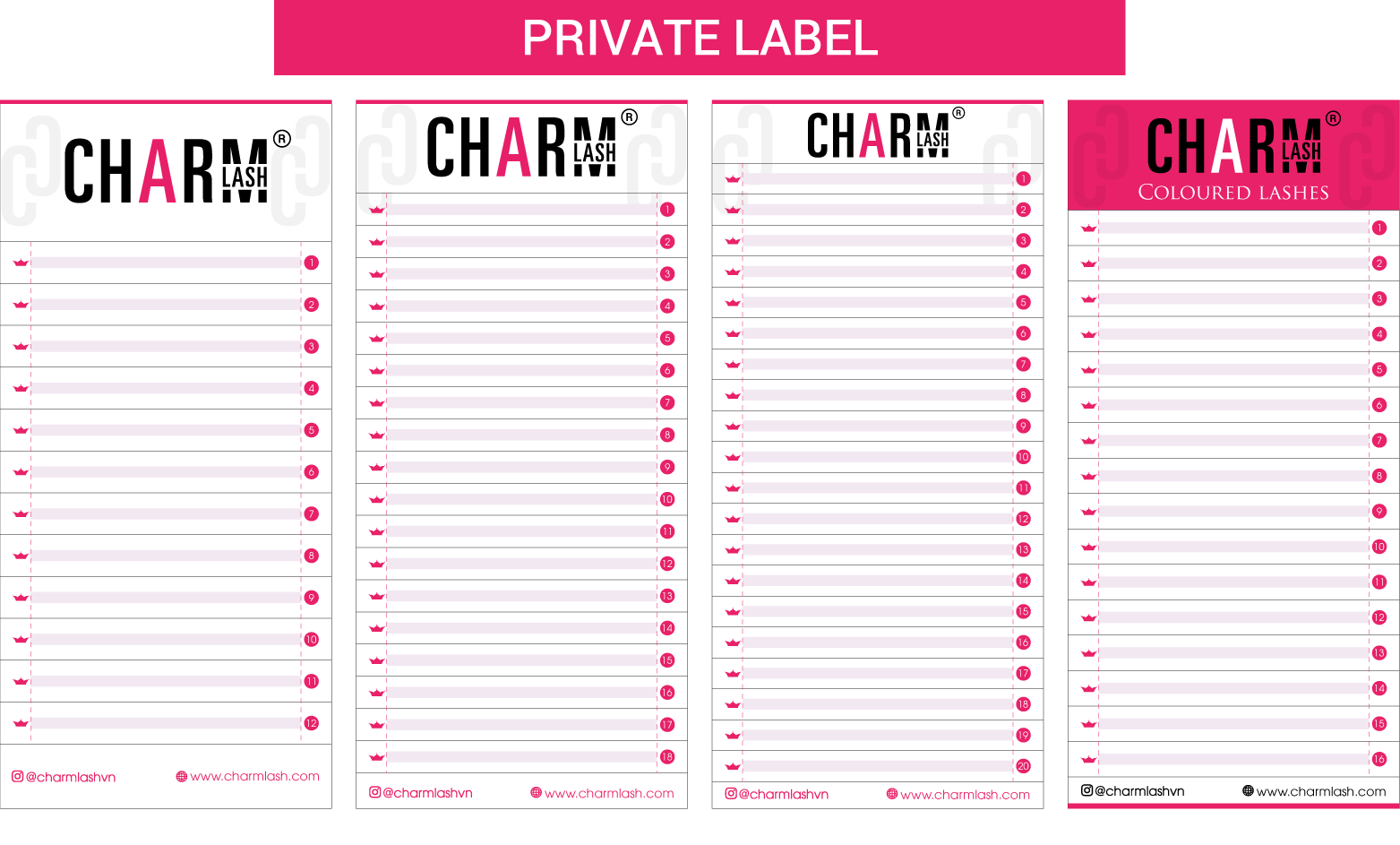 Private Label Service - Charmlash eyelash wholesale manufacturer