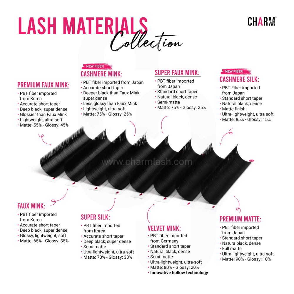 lash extension materials