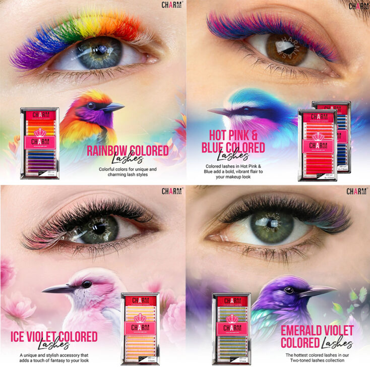 False Halloween Eyelashes: Top Unique Lash Styles to Glam Up Your Costume Colored Lashes - Charmlash