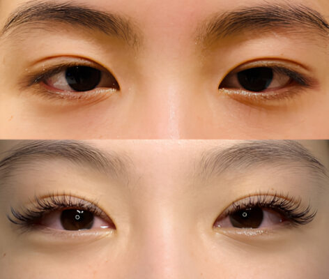 J curl lashes: The secret to natural beauty Eyelash Extensions on Straight Lashes before and after