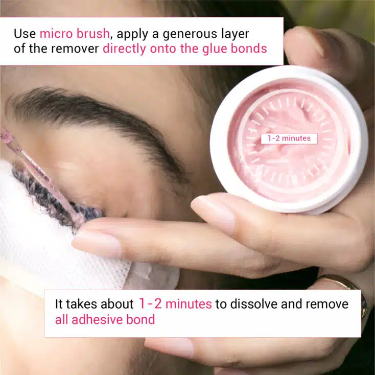 Your Go-To Guide to Eyelash Extension Remover How to use an eyelash extension remover