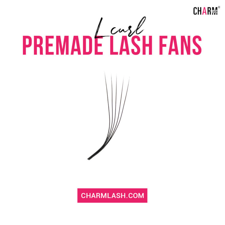 L curl premade fan lashes