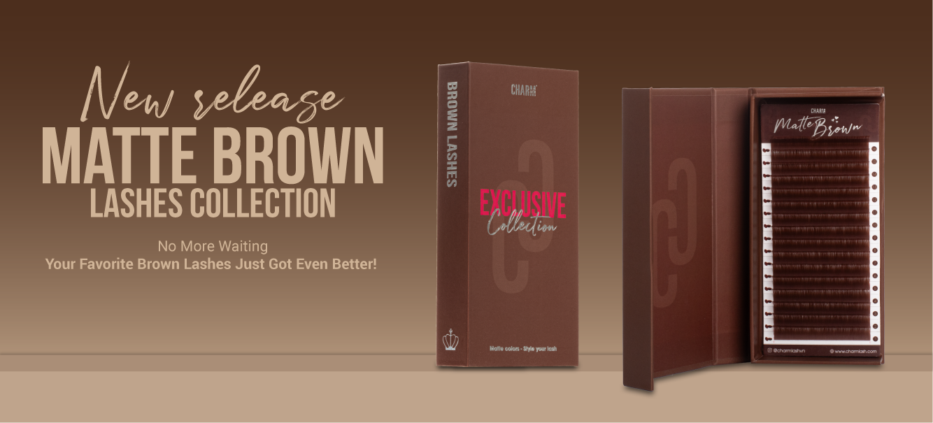 Matte Brown Colored Lashes