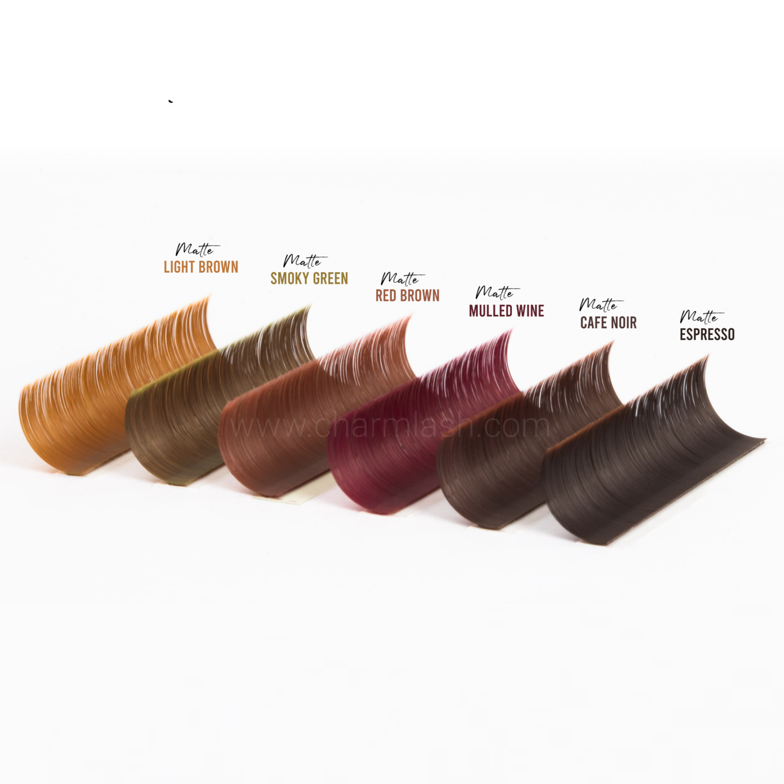 Matte colored lashes collection