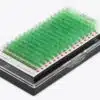 Mint multicolored lash extensions 5
