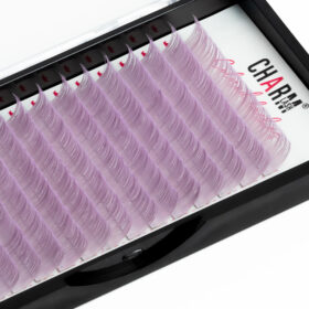 Premium Matte Lavender Colored Lashes 1