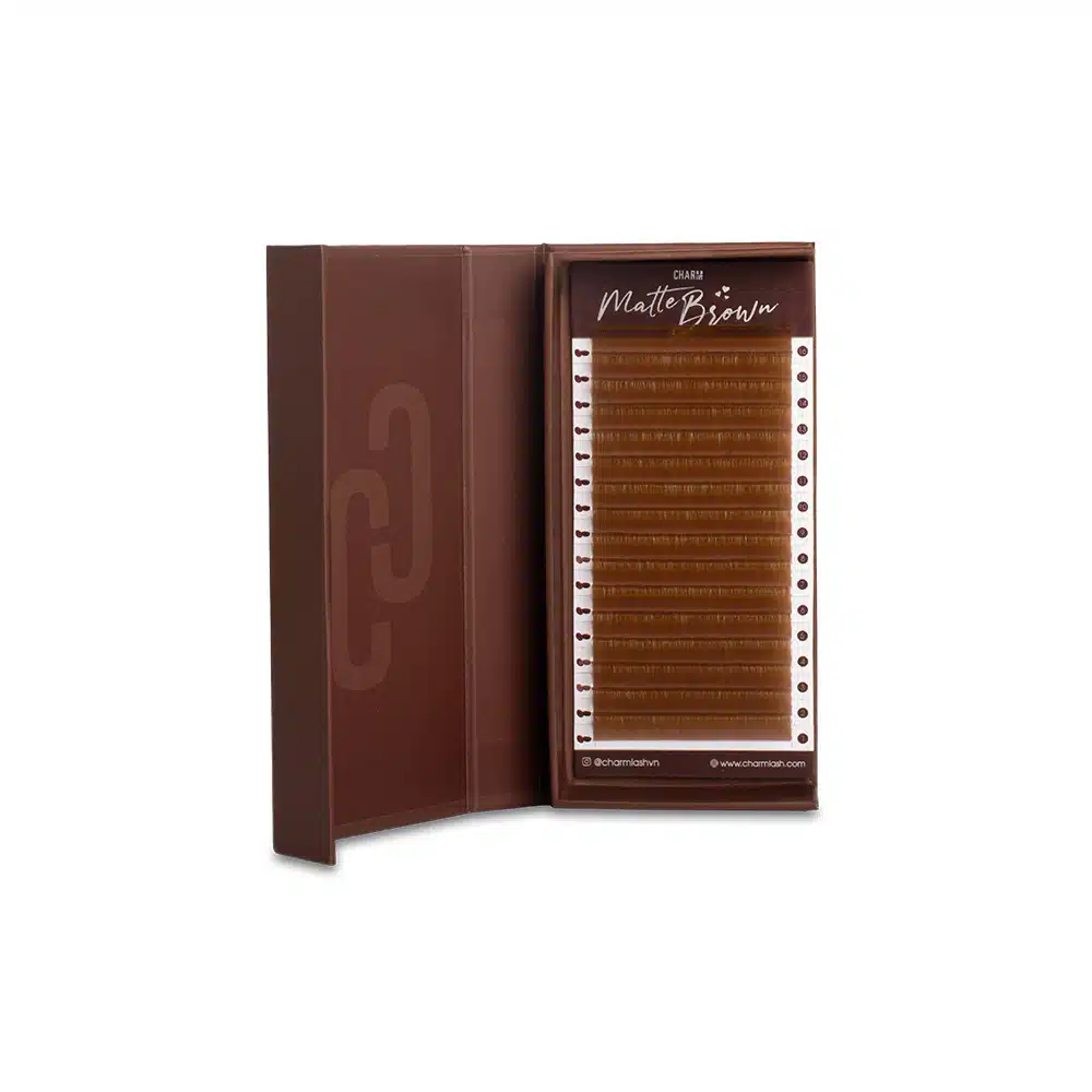 Premium Matte Light Brown Colored Lashes