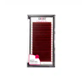 Premium Matte Smoky Red Colored Lashes