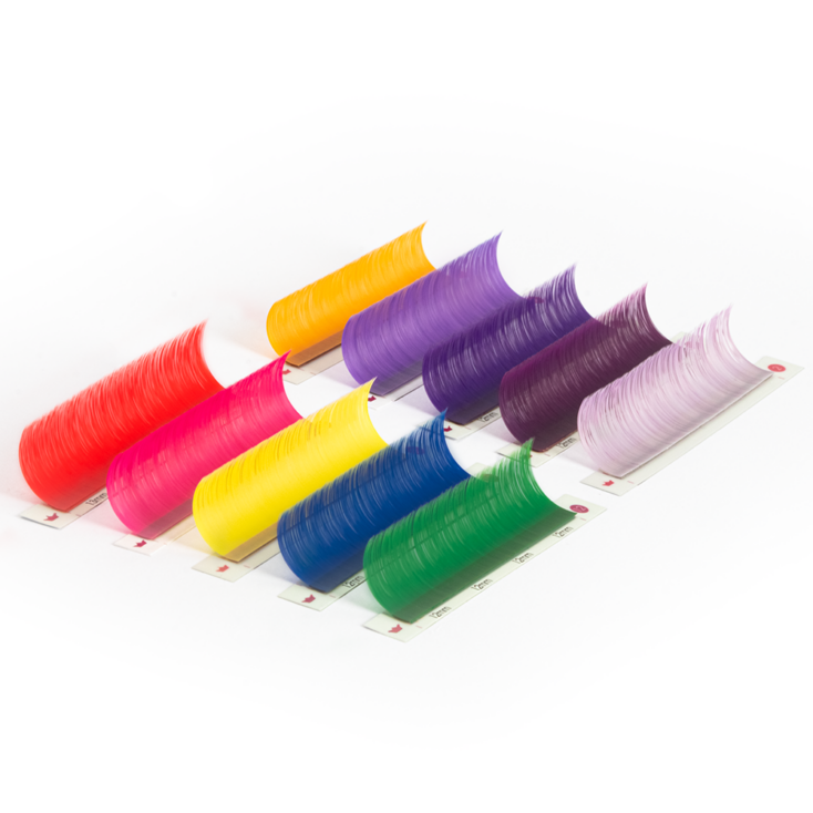 Premium matte colored lashes