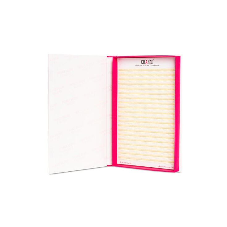 Yellow Premade Fan Lashes - L Tray Yellow Premade Fan Lashes L Tray 2