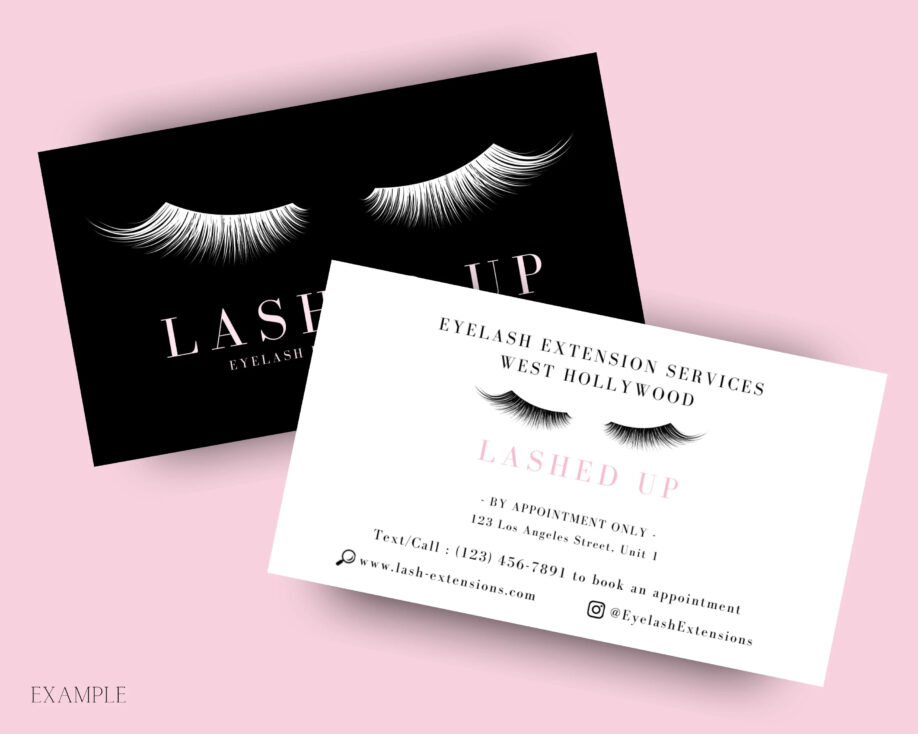 lash business card