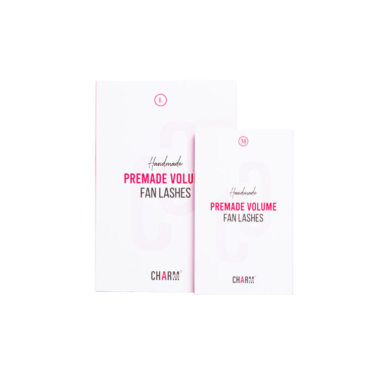 Unique eyelash packaging ideas for new lash business premade-fan-big-tray-M-box