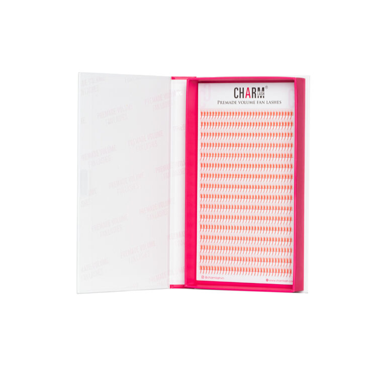 Red Premade Fan Lashes - M Tray red-premade-fan-lashes-3