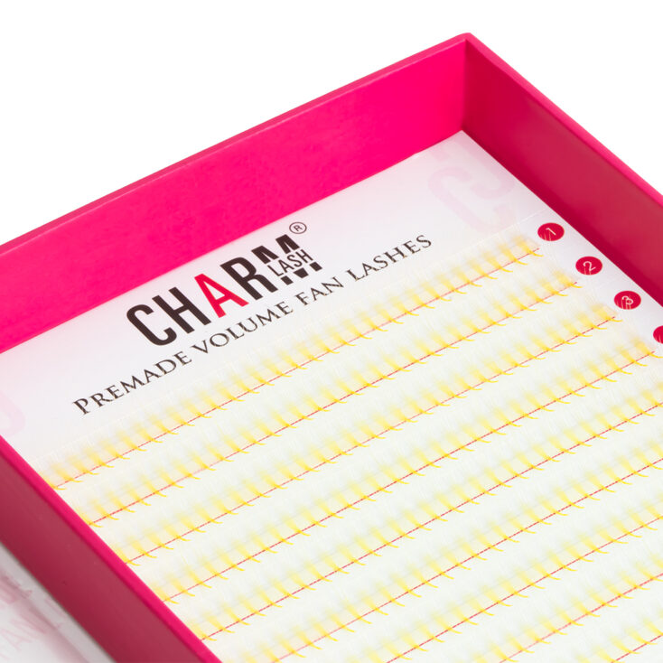 Yellow Premade Fan Lashes - M Tray yellow-premade-fan-lashes