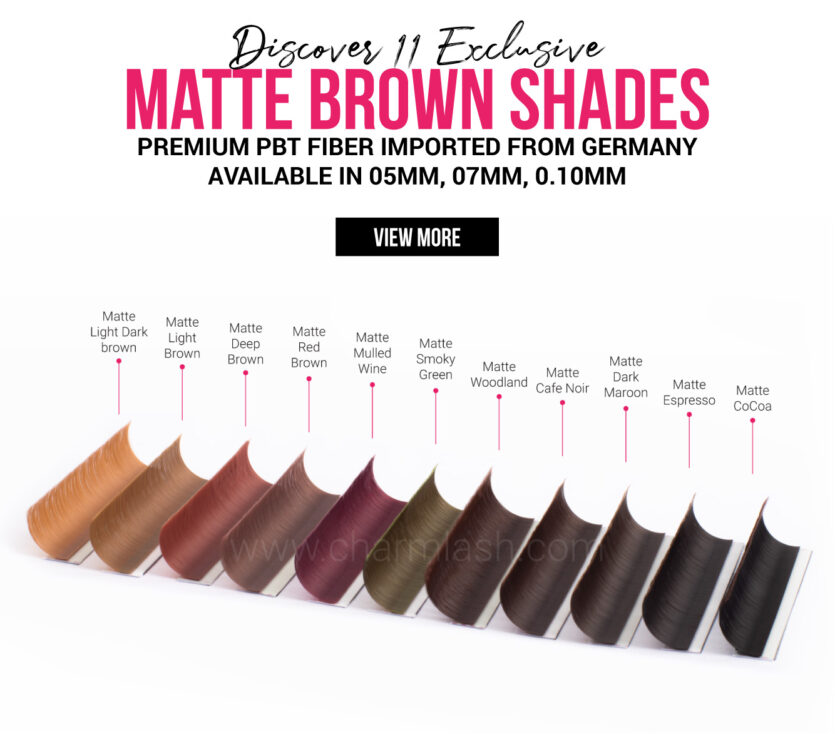 11-shades-of-Matte-brown-lashes