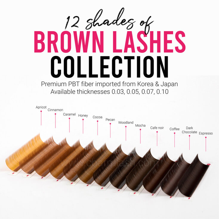 Brown lashes collection by Charmlash