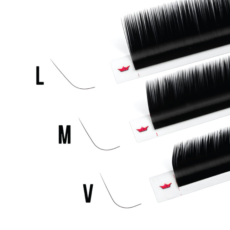 M V L curl eyelash​ extensions