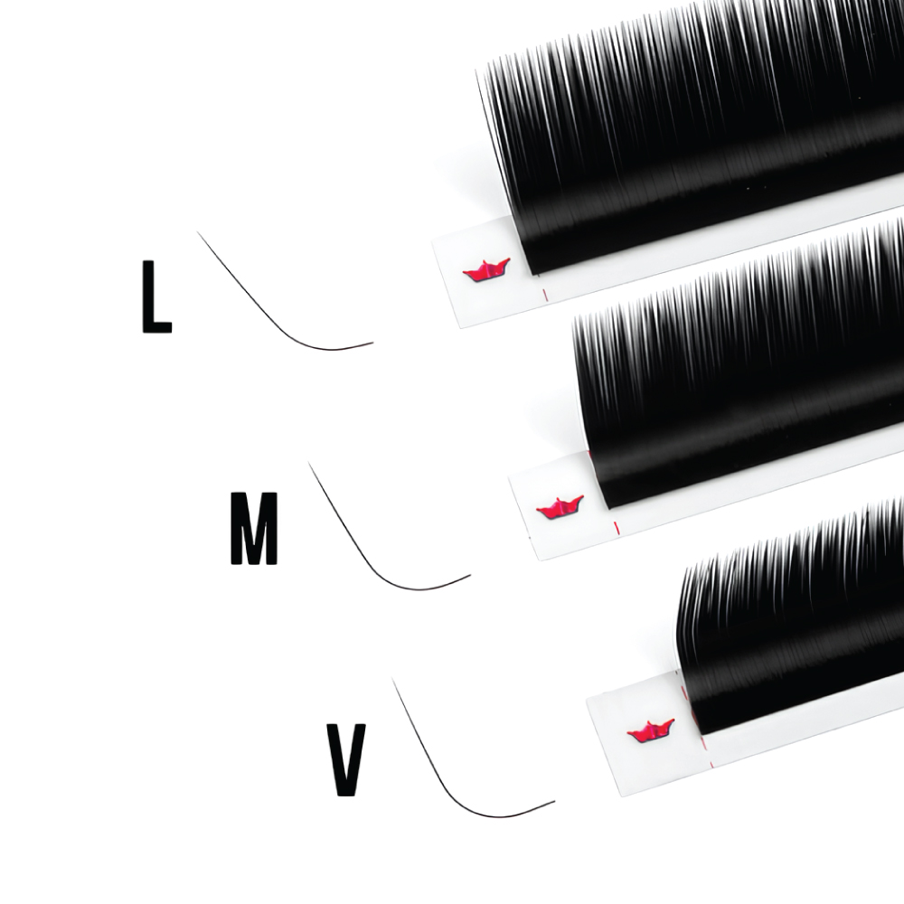 M V L curl eyelash​ extensions