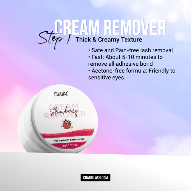 Gentle removal with Lash Cream Remover