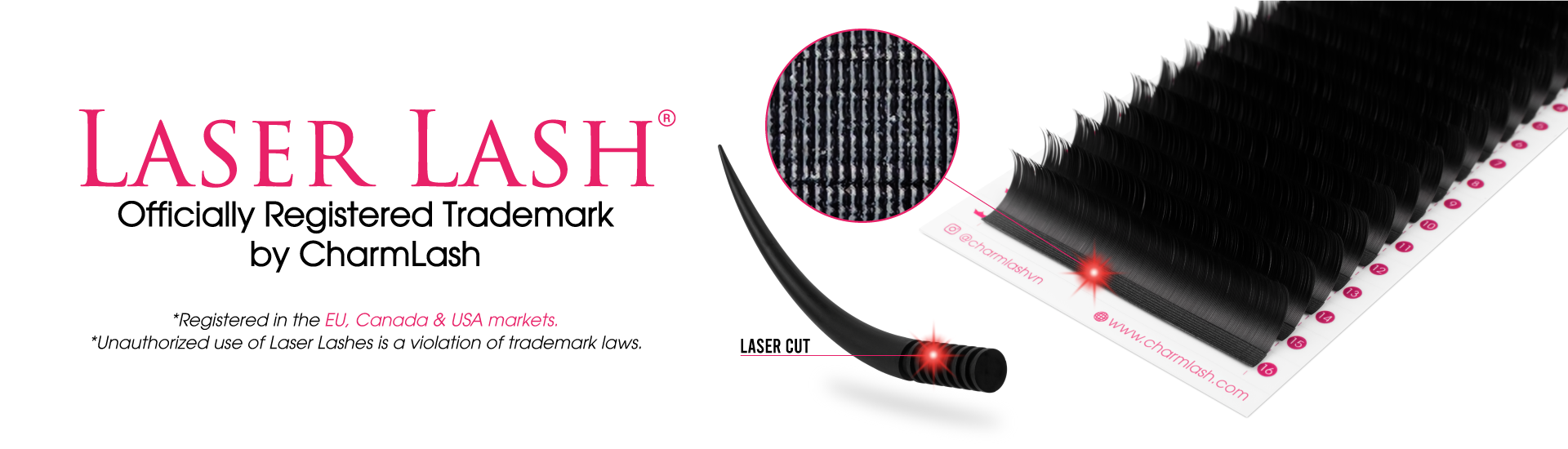 Banner Laser lash trademark